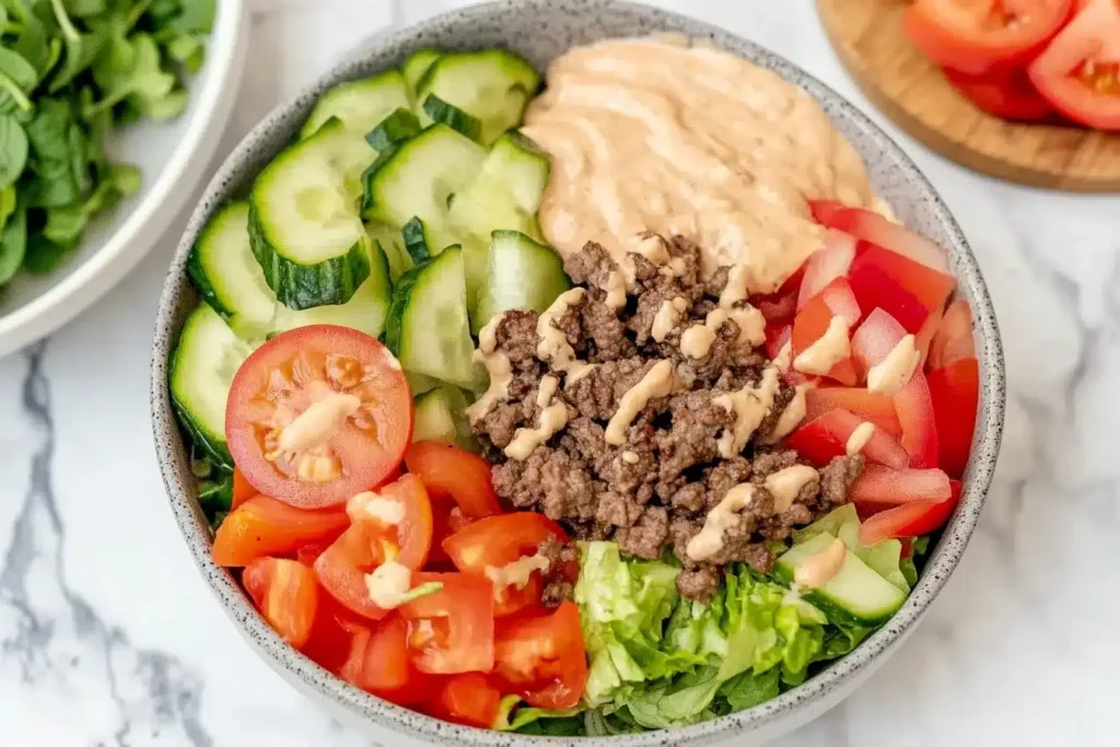 burger bowl recipe