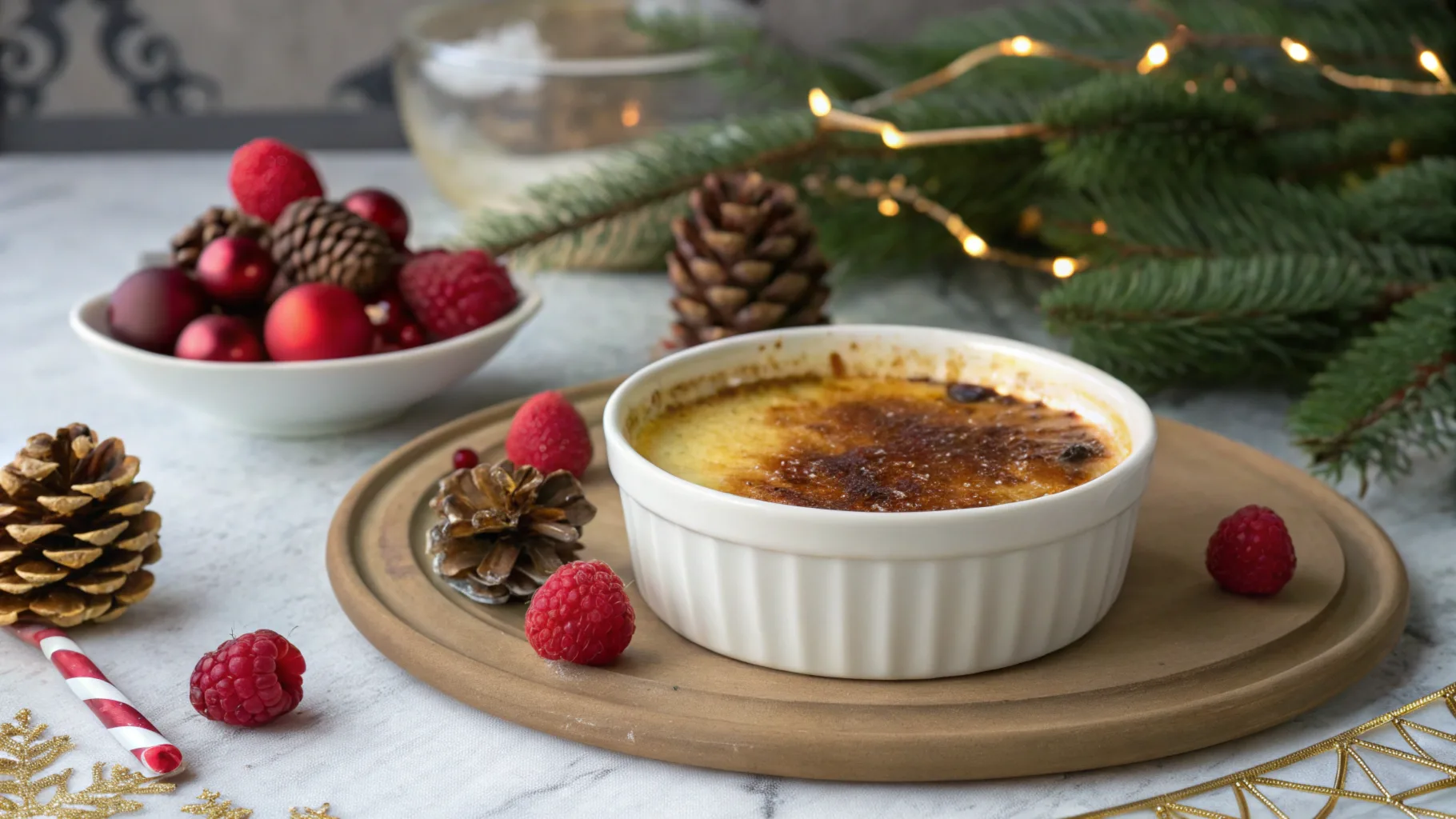 A beautifully crafted crème brûlée with a golden caramelized sugar crust, perfectly showcasing the final outcome of the classic dessert recipe.