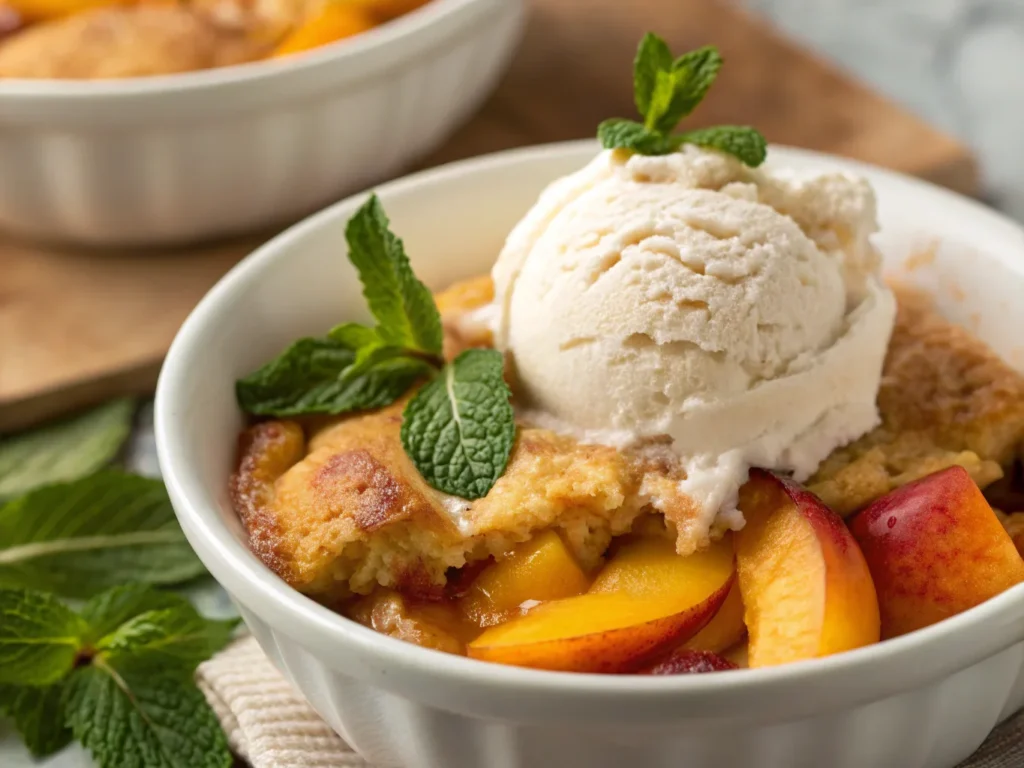 peach cobbler recipe with cake mix​