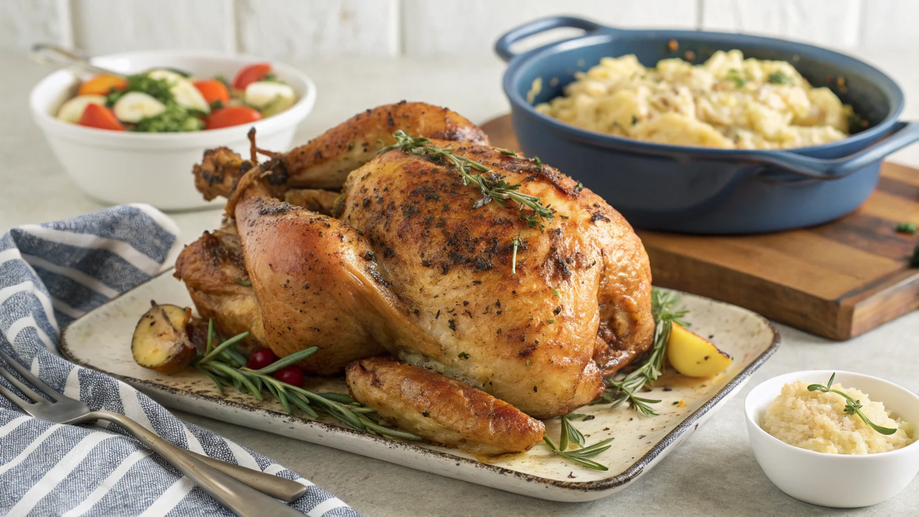 Fresh Costco rotisserie chicken displayed in-store.