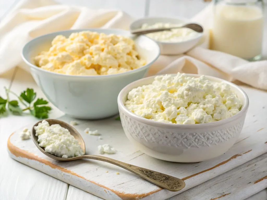 Does cooking cottage cheese affect protein?