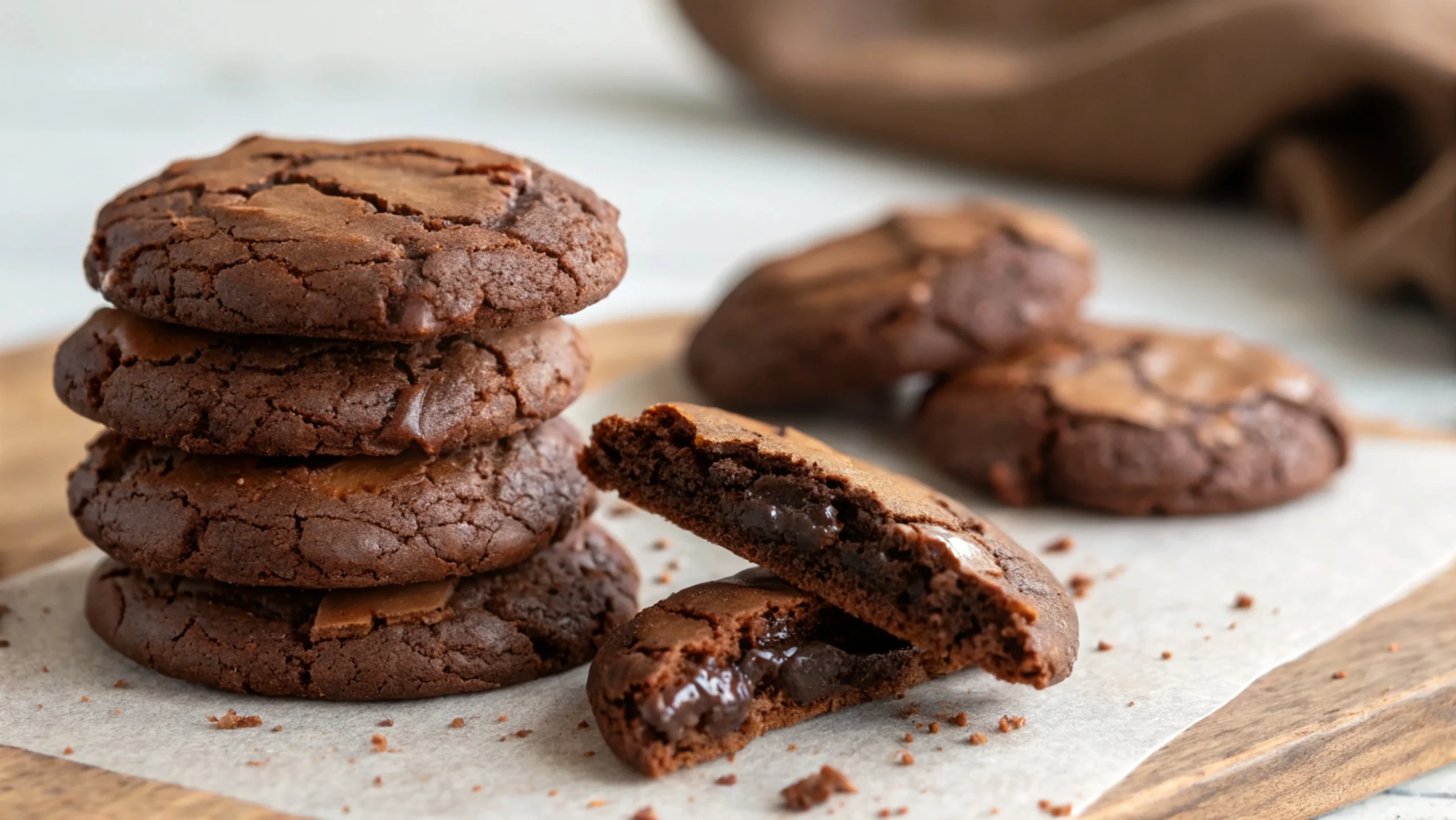 Chocolate Brownie Cookies – Chewy & Fudgy