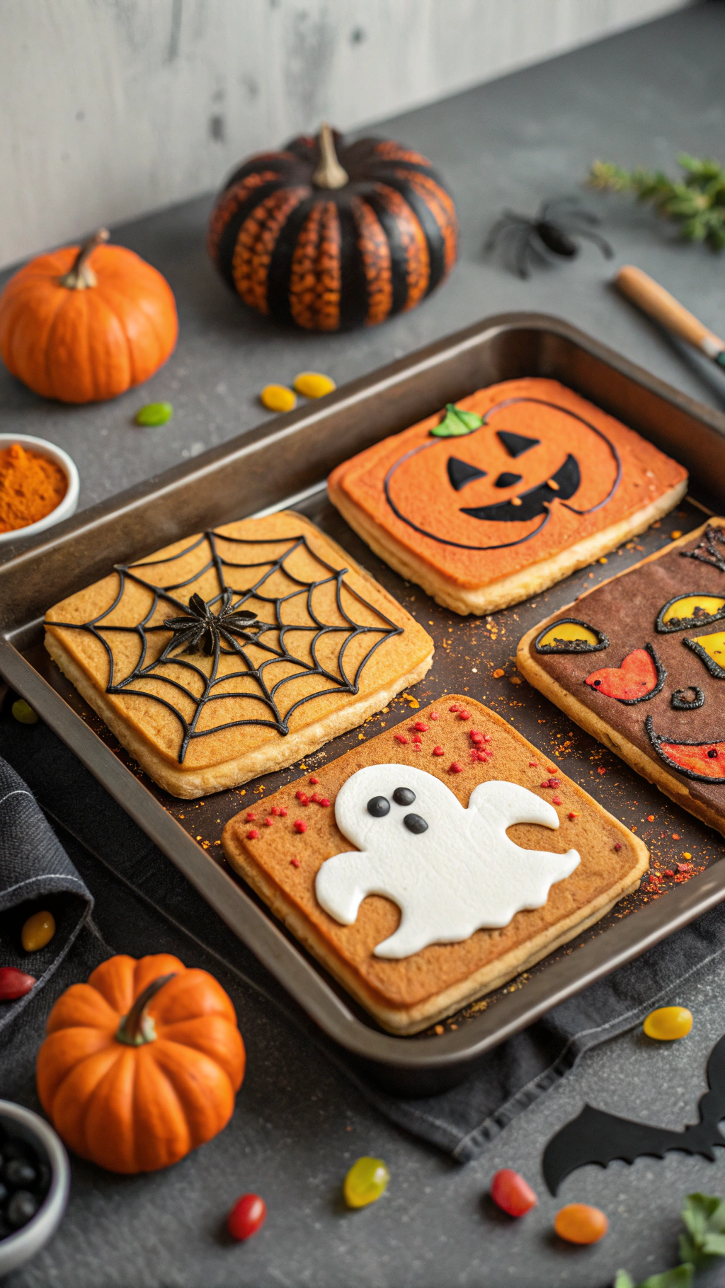 Sheet Pan Halloween Pancakes