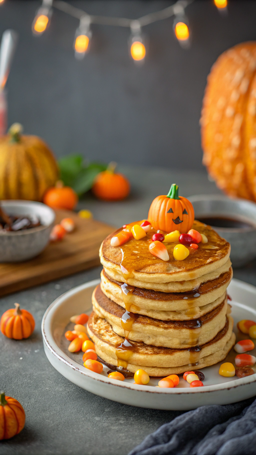 halloween brunch party pancakes