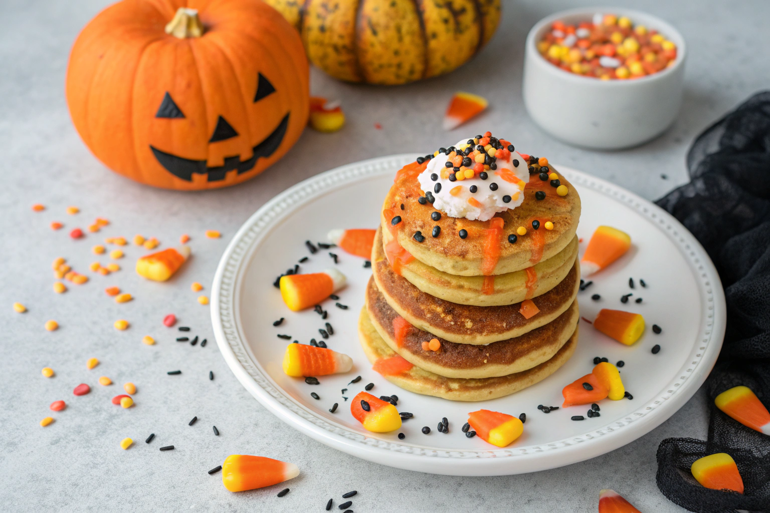 keto halloween pancakes