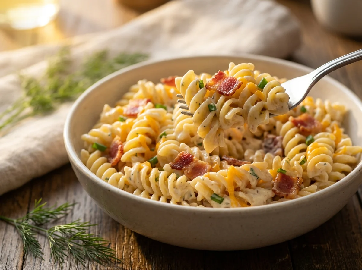 creamy bacon cheddar ranch pasta salad recipe recipe