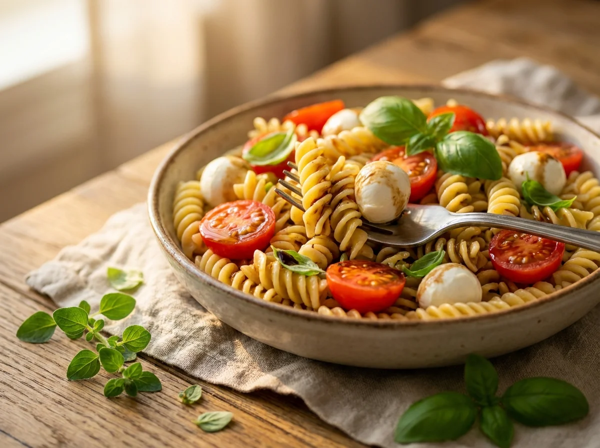 easy Caprese pasta salad recipe