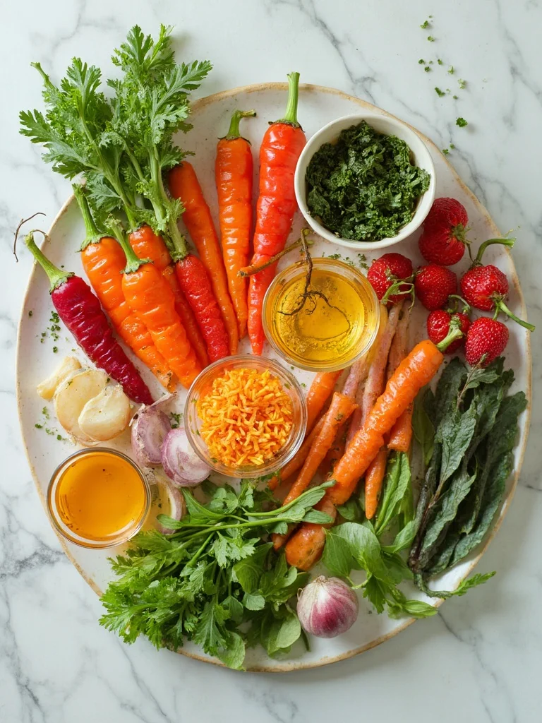rainbow veggie stir fry ingredients