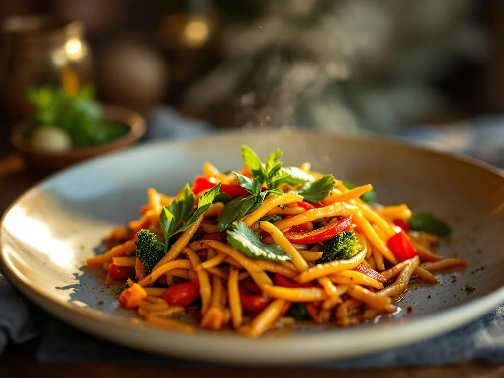 rainbow veggie stir fry recipe